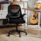 Black Mesh Office Chair with PP, Metal Frame, Sponge Seat and Flip Arms